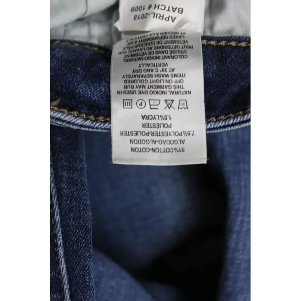 DL1961 Girls Cotton Zippered Mid-Rise Skinny Jeans Blue Size 16